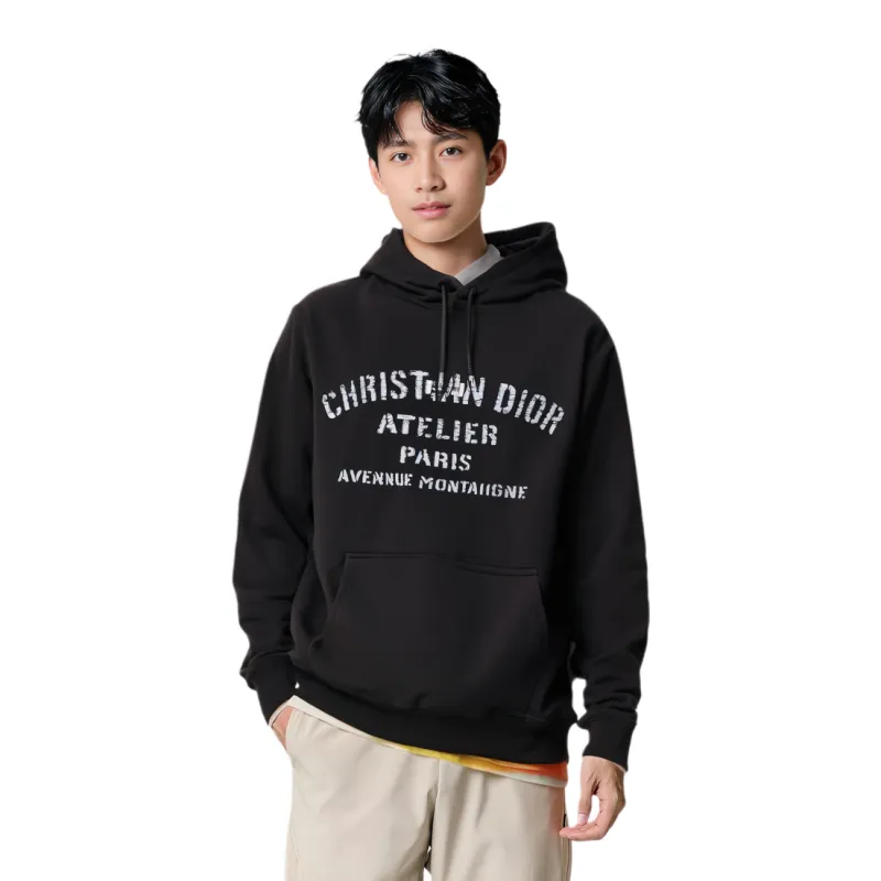 DIOR Quarterly New Products Sweatshirts Men Black-2
