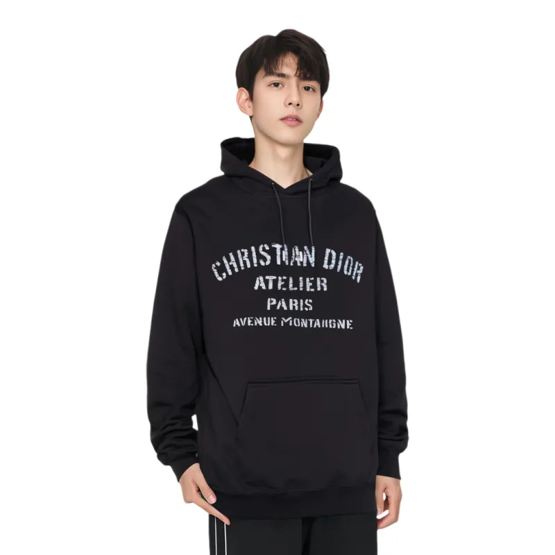DIOR Quarterly New Products Sweatshirts Men Black-4