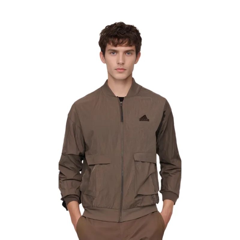Adidas Jackets Coats Unisex Brown With Free Shopping Bag-3