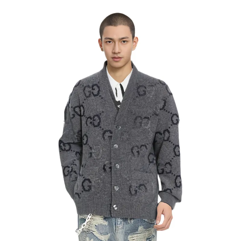 GUCCI Sweaters Men Gray-7
