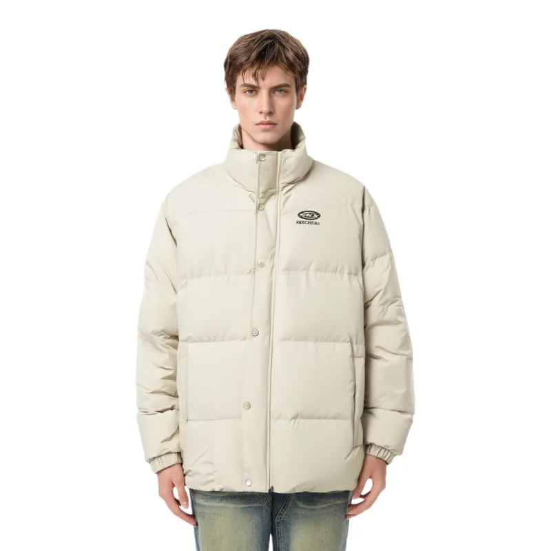 Skechers Sports Life Collection Down Jacket Unisex Pearl Ecru-2