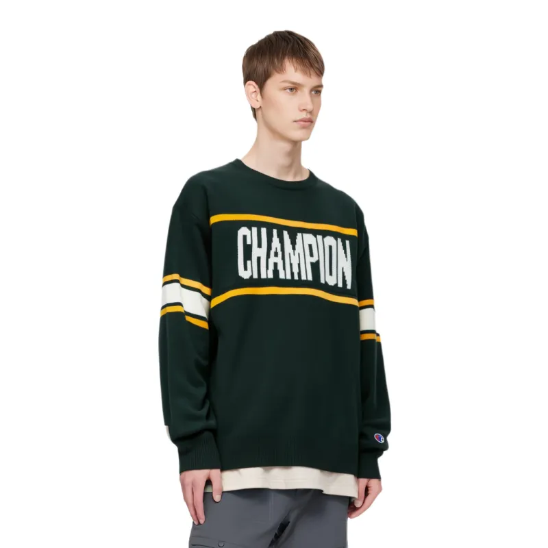 Champion FW24 Sweater Men's Dark Green-1