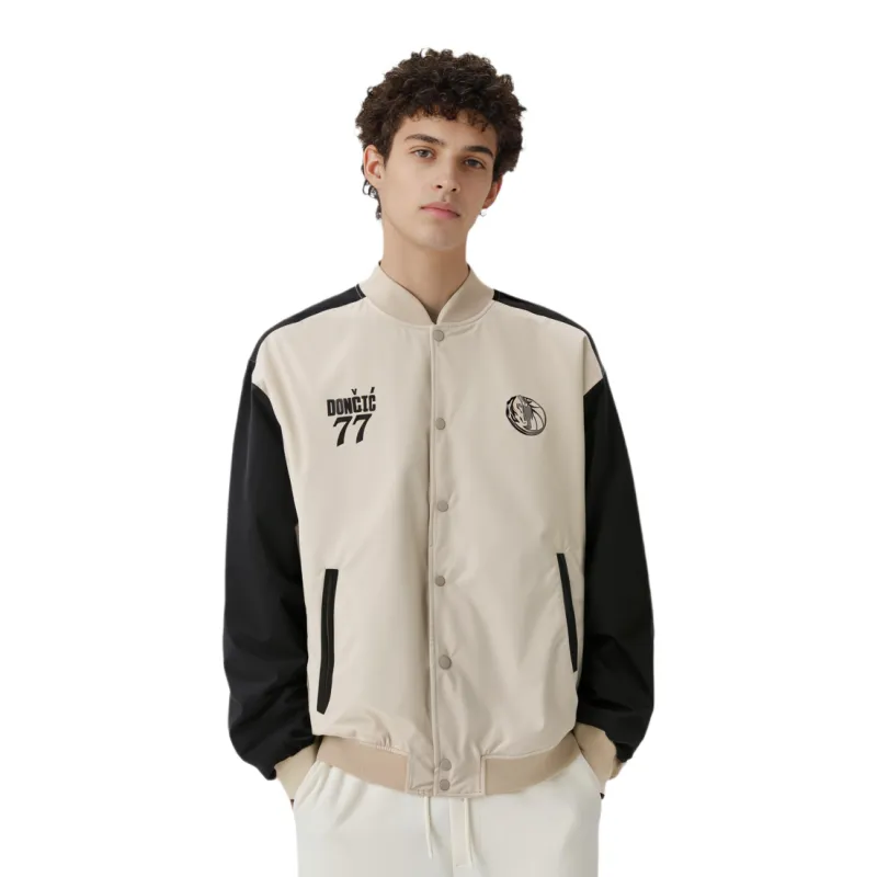 NBA Dallas Mavericks Team Jackets Unisex Khaki-3