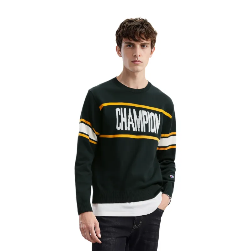 Champion FW24 Sweater Men's Dark Green-2