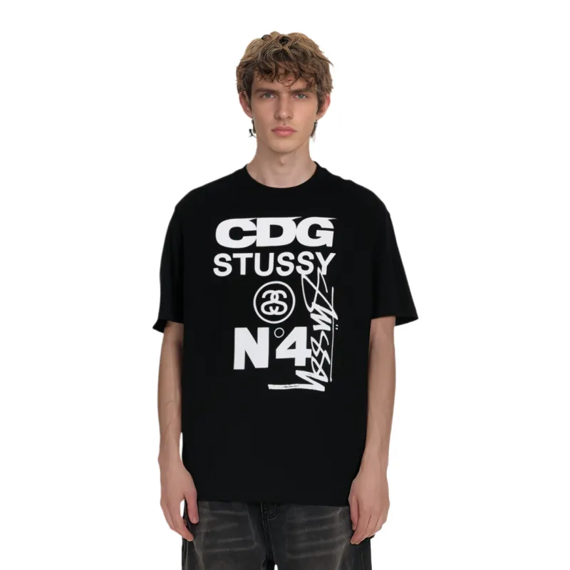 Stussy X CDG T Shirts Unisex-1