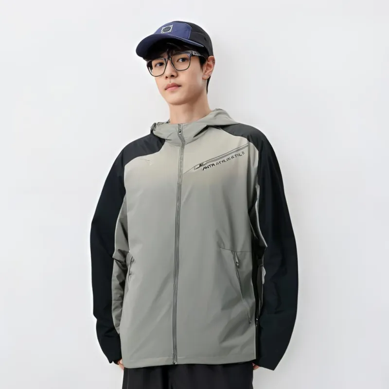 Anta Variety Training Collection Jackets Coats Men's Oak Khaki/Basic Black-4