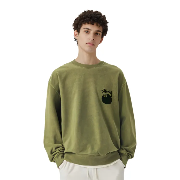 Stussy 8 Ball Pigment Dyed Crew - POIZON Stussy 8 Ball Pigment Dyed Crew - POIZON