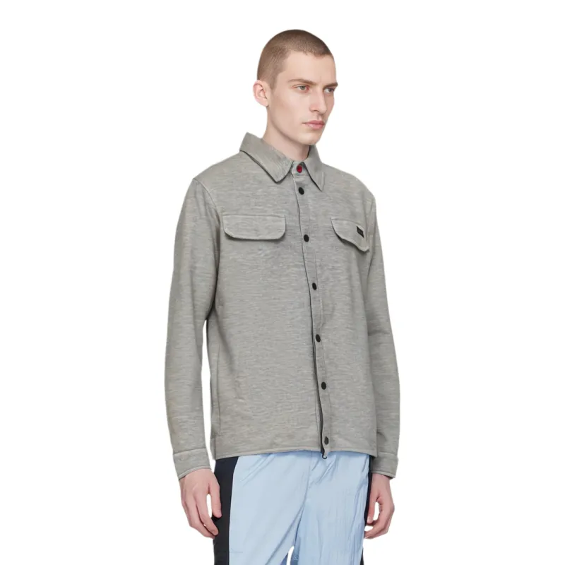 KITON Logo Patch Buttoned Overshirt-2