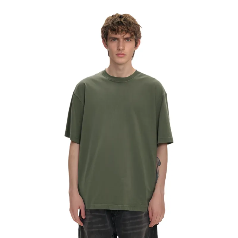 ZARA T Shirt Men's Washed Green-2