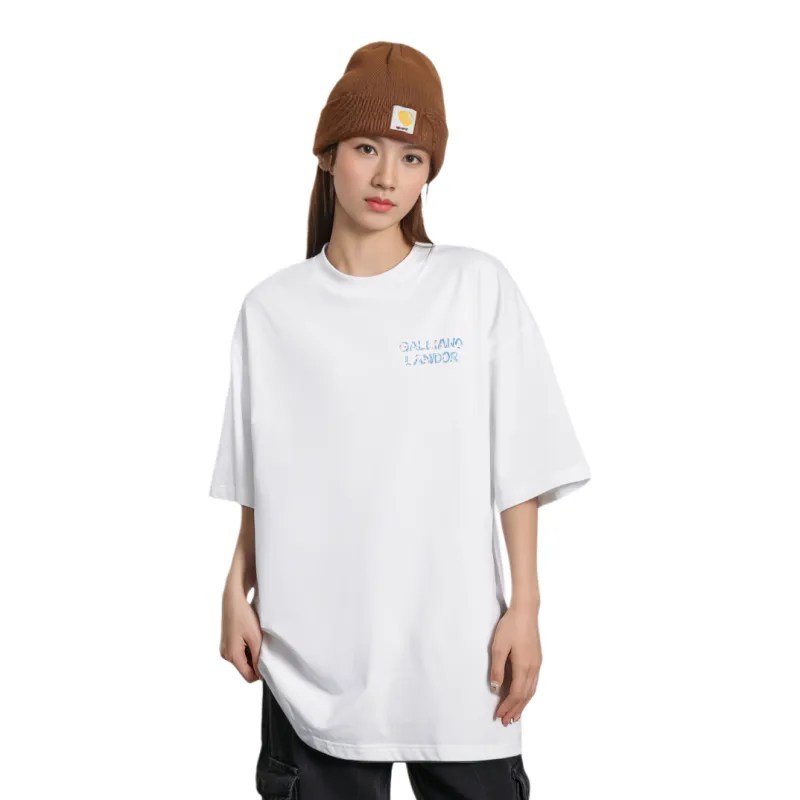GALLIANO LANDOR T Shirt Unisex White-2