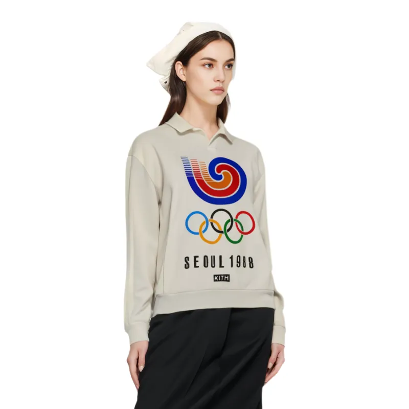 KITH For Olympics Heritage Nelson Collared Pullover-2