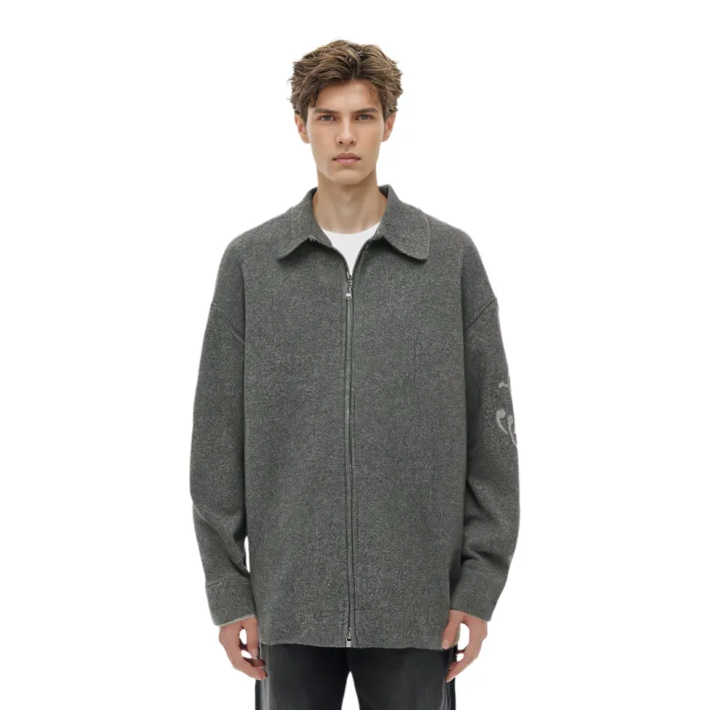 JIL SANDER Zipped Up Wool Jacket-1