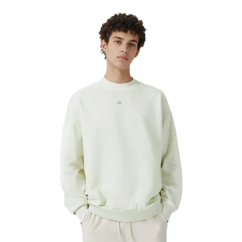 Adidas Sweatshirts Men Gray Sweatshirt+Shopping Bag-3