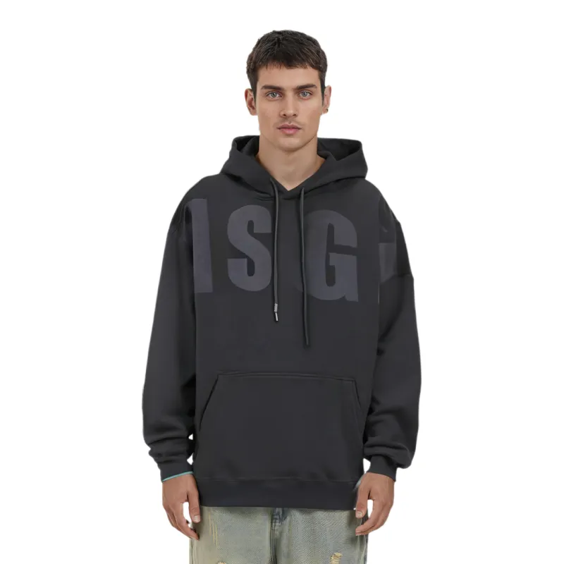 MSGM Logo Printed Drawstring Hoodie-2