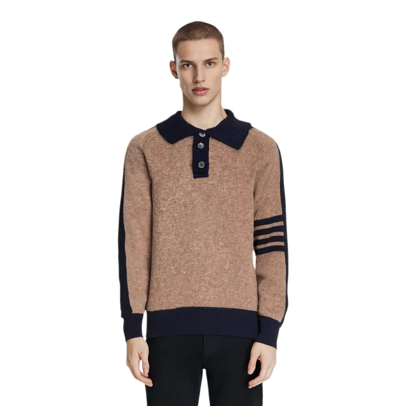 THOM BROWNE THOM BROWNE FW23 Early Autumn Collection Sweaters Men Brown-2