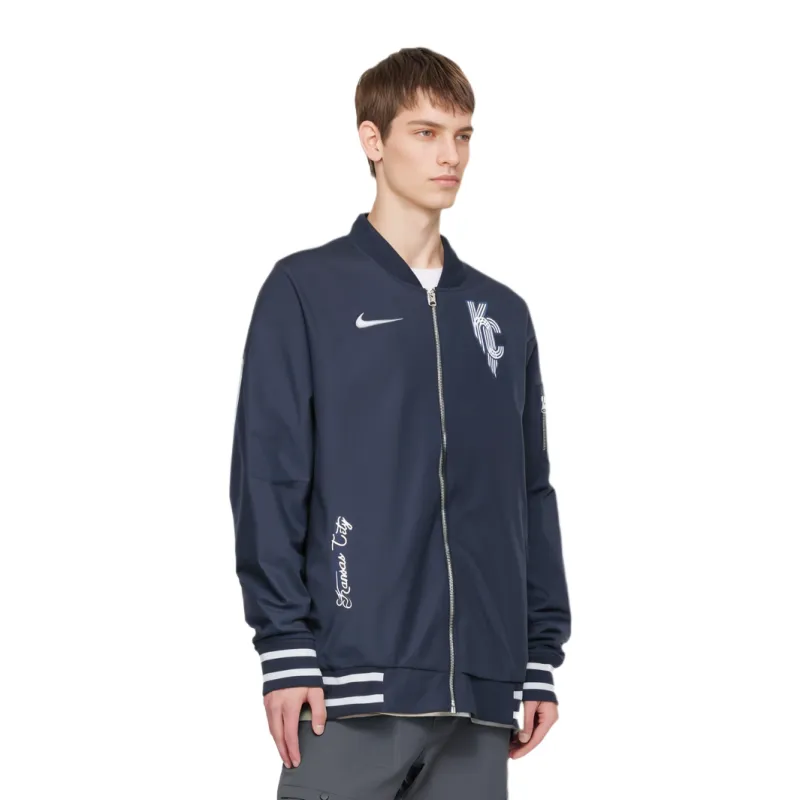 Nike Kansas City Royals Authentic Collection City Connect Game Time Men's Nike Mlb Full-Zip Bomber Jacket-2