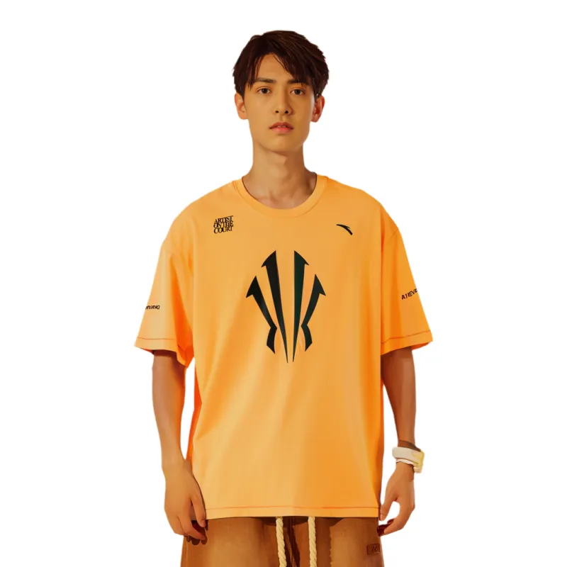 Anta T-Shirt Unisex Fluorescent Enamel Orange-2