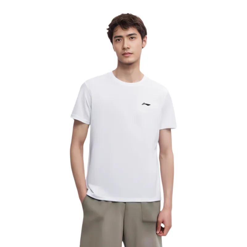 LiNing T Shirt Men's White Black-4