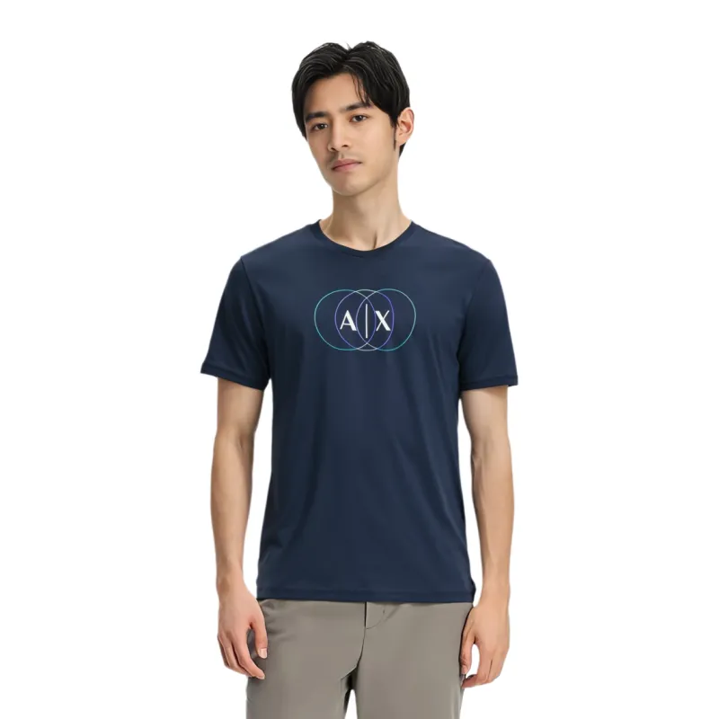 ARMANI EXCHANGEAE SS24 T Shirt Men's Navy Blue-6