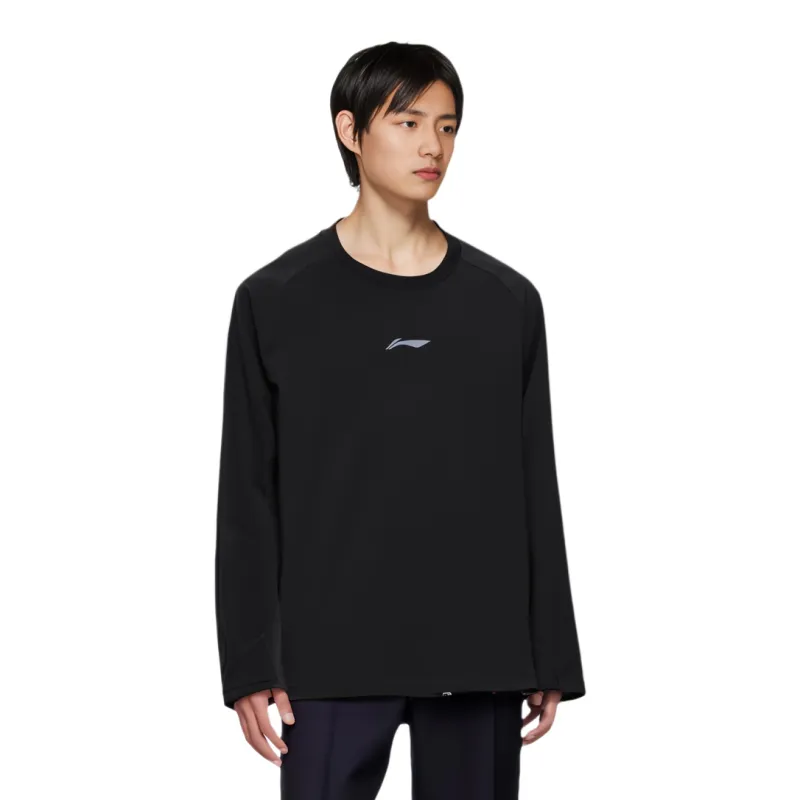 LiNing Long Sleeved T Shirts Men's Black-4