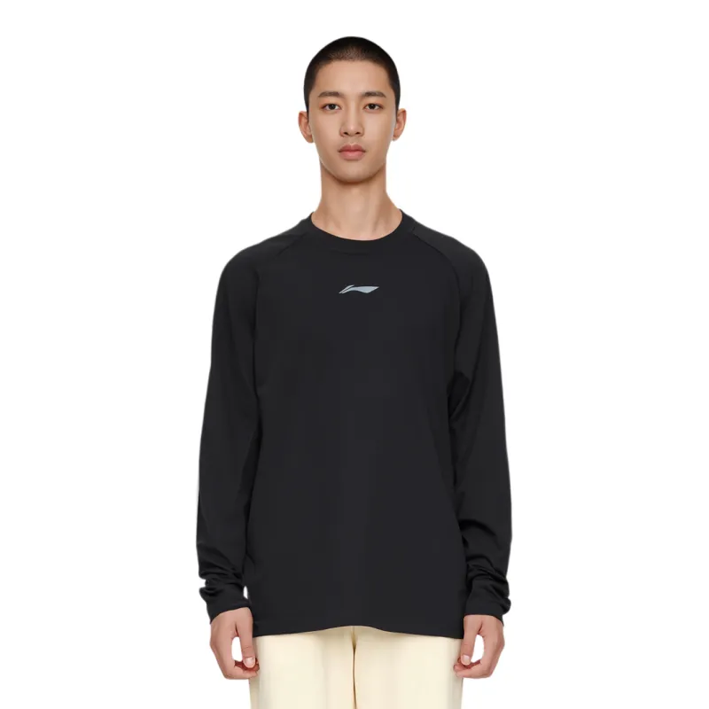 LiNing Long Sleeved T Shirts Men's Black-3
