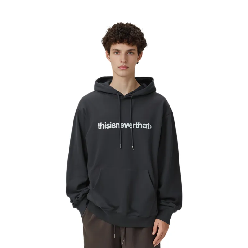 Thisisneverthat FW24 T Logo LT Hoodie Sweatshirt Unisex Navy-2
