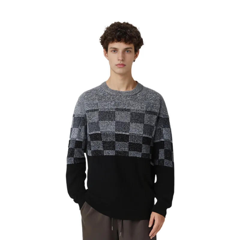 SEPTWOLVES Sweater Men's Light Gray-1