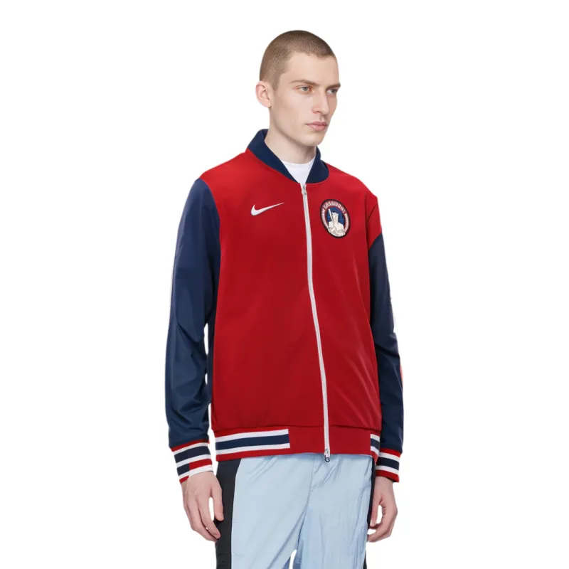 Nike Cleveland Guardians Authentic Collection City Connect Game Time Men's Nike Mlb Full-Zip Bomber Jacket-2