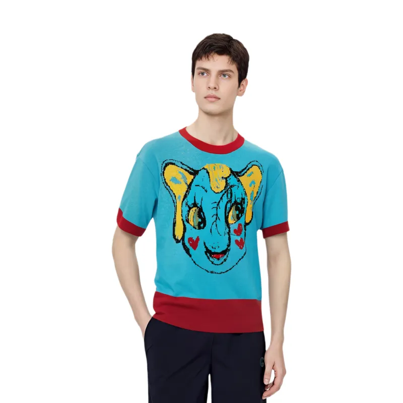ZARA Harry Lambert Co brand T Shirts Unisex Blue-2