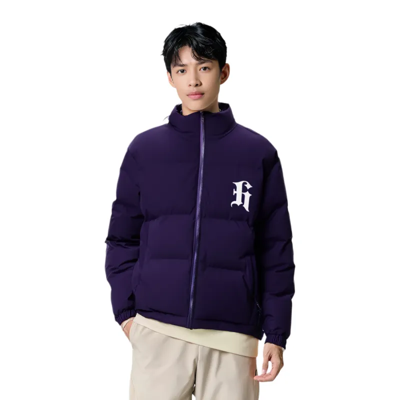 HEISU Quilting Cocoon Shaped Puffer Jacket Winter Unisex-6