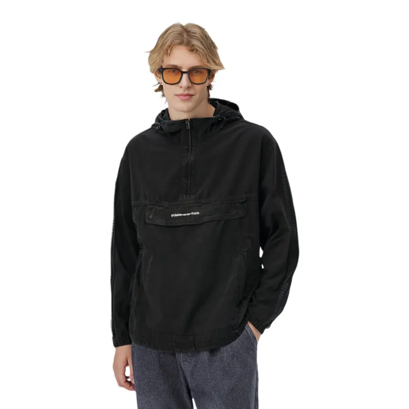 Thisisneverthat Anorak Jacket Unisex Black-2