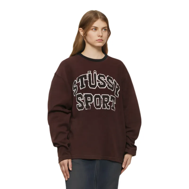 Stussy 2 Tone Cotton Mesh Crew-2