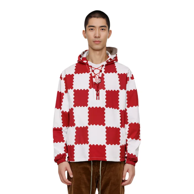LOUIS VUITTON Jacket Men's Red White-6