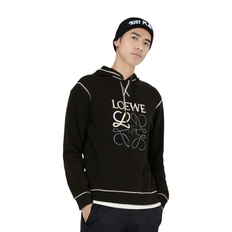 LOEWE Sweatshirts Men Black-2