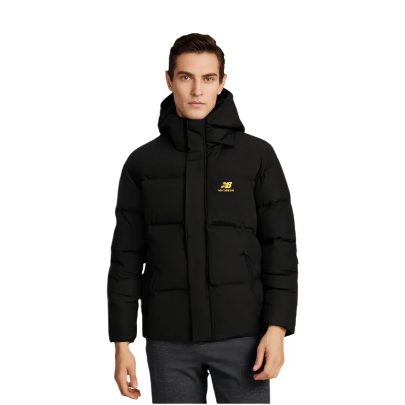 New Balance Down Jacket Winter Men's Black - POIZON