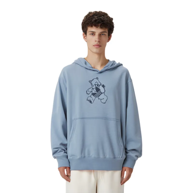 Adidas Originals Cartoon Bear Sweatshirts Unisex Sky Blue-2