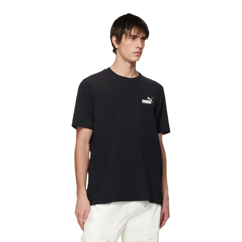 PUMA Ess Logo T Shirt Men's Black-2
