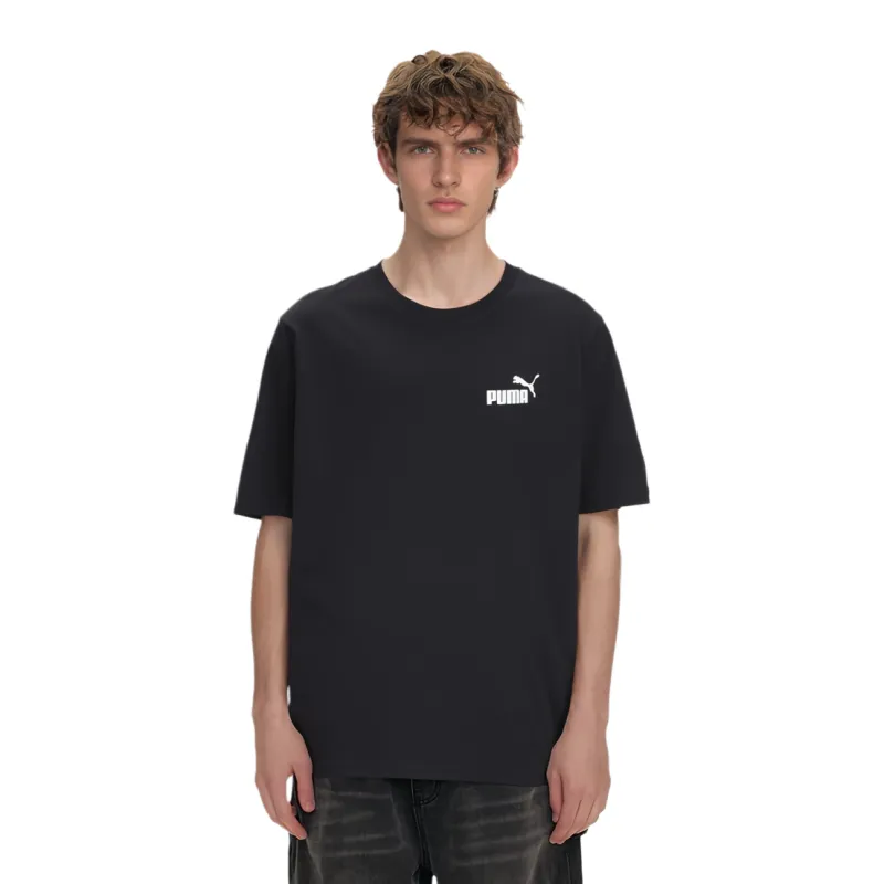 PUMA Ess Logo T Shirt Men's Black-1