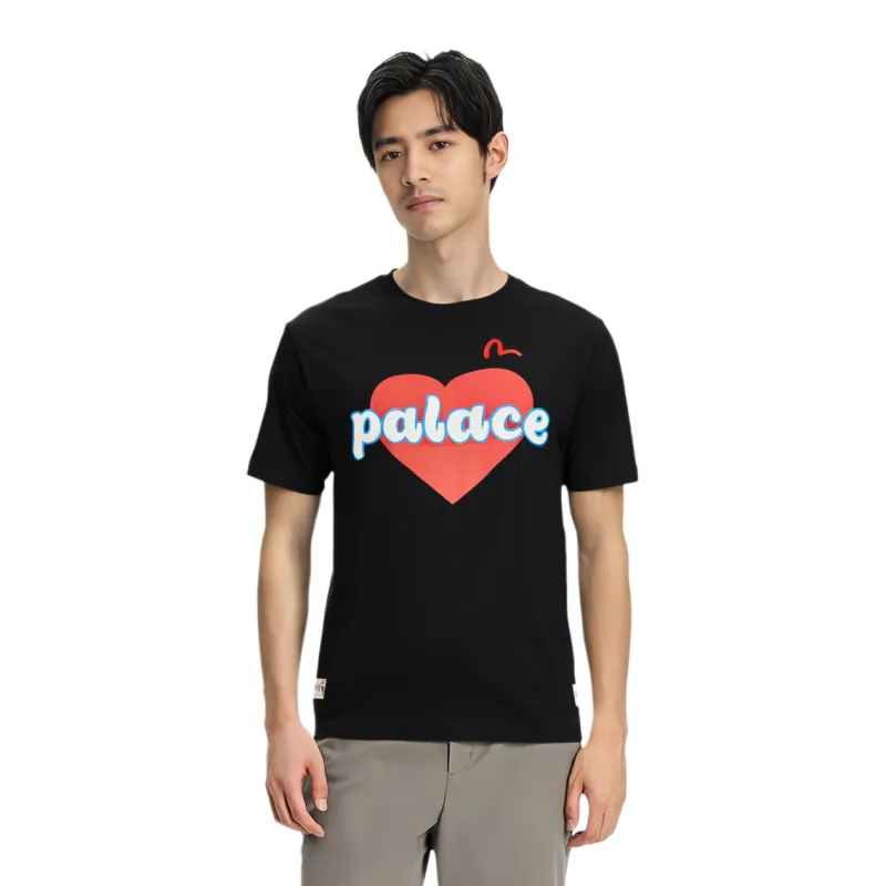 PALACE X Evisu Heart T shirt-2