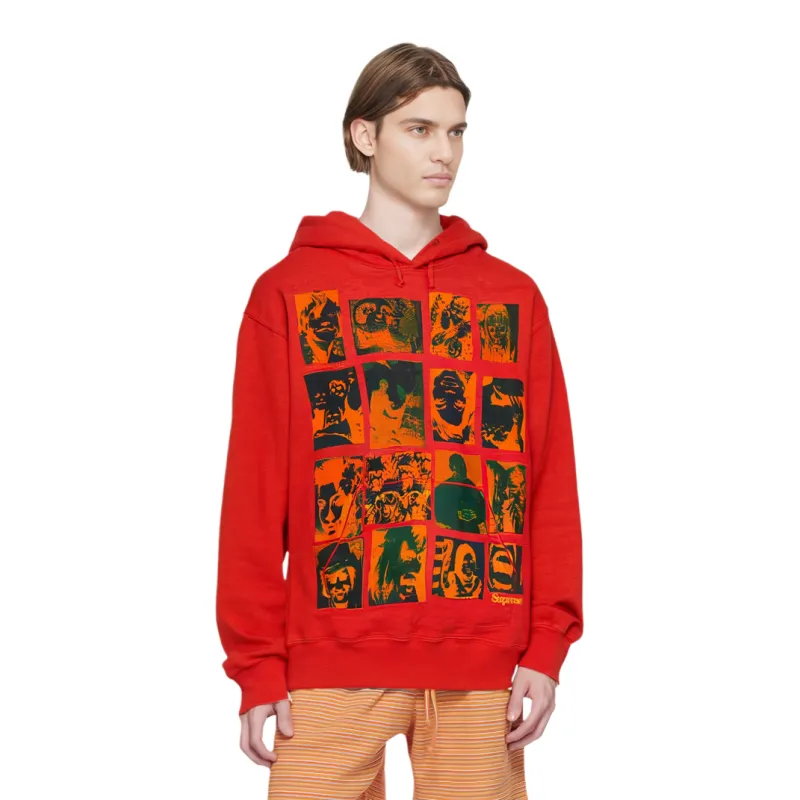 Supreme Collage Grid Hooded Sweatshirt-12
