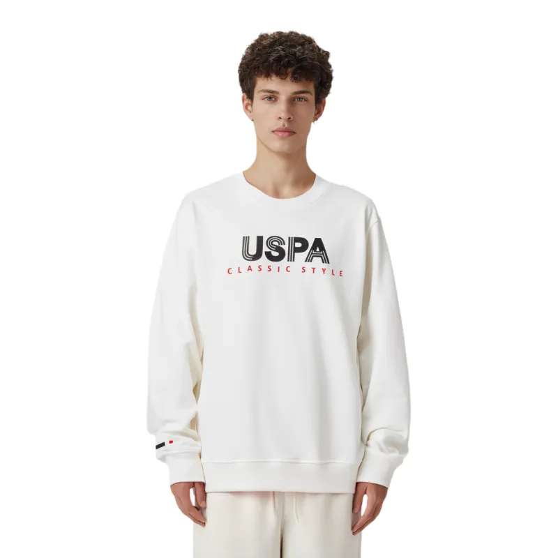 U.S. POLO ASSN. Sweatshirt Men's Pure White-1