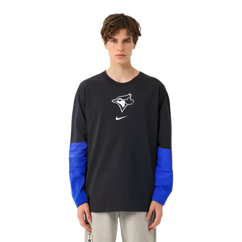 Nike Toronto Blue Jays Authentic Collection City Connect Player Men's Nike Dri FIT Mlb Pullover Jacket-2