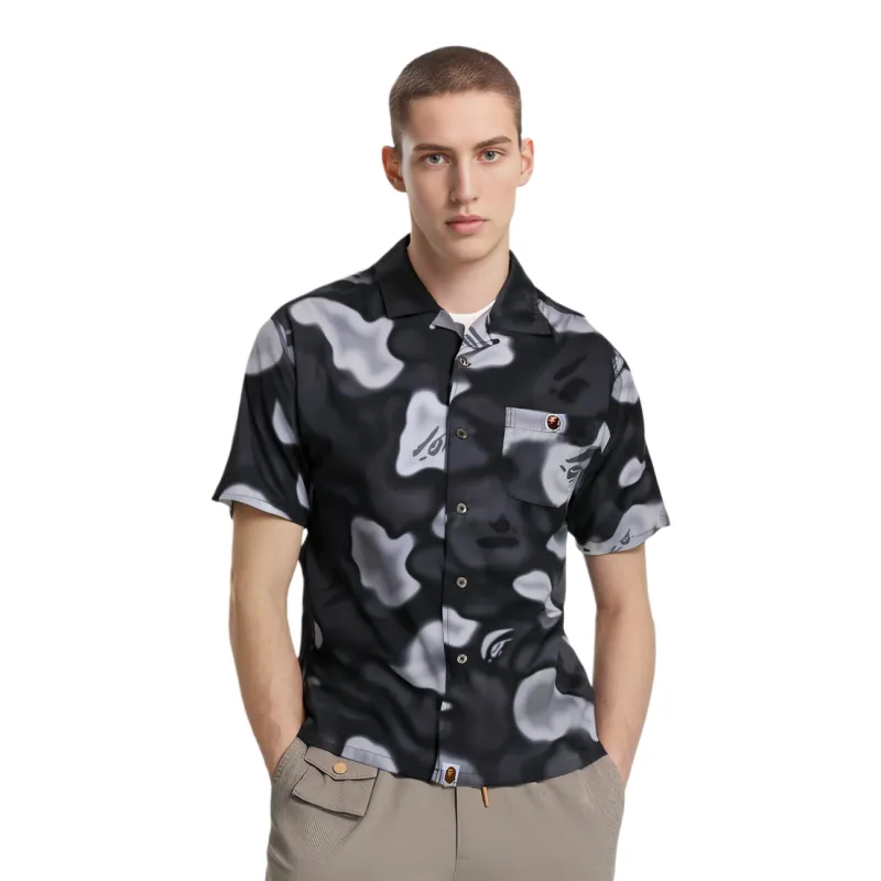 A BATHING APE Liquid Camo One Point Shirt-1