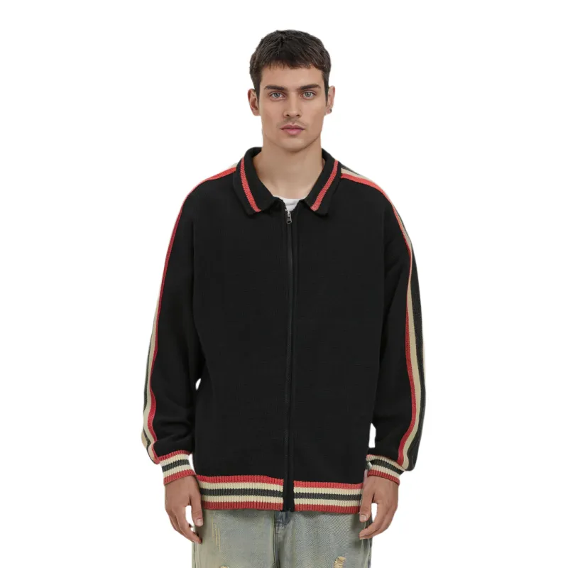 Thisisneverthat Striped Zip Cardigan-2