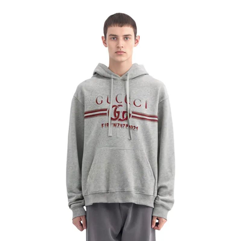 GUCCI Cotton Jersey Hooded Sweatshirt-1