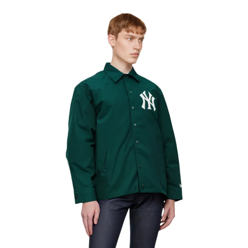 New Era X MLB SS23 New York Yankees Collared Jacket Dark Green-3