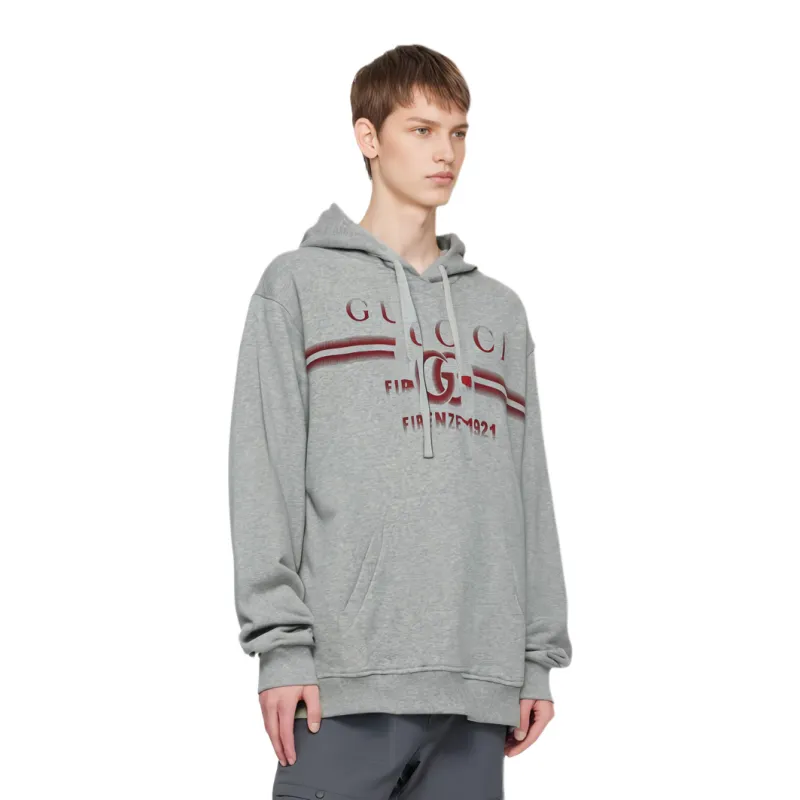 GUCCI Cotton Jersey Hooded Sweatshirt-2