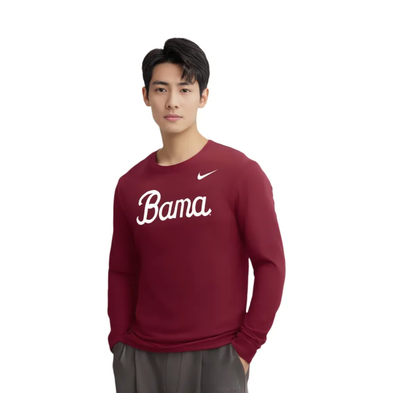 Nike Alabama Men's Nike College Long Sleeve T Shirt-1