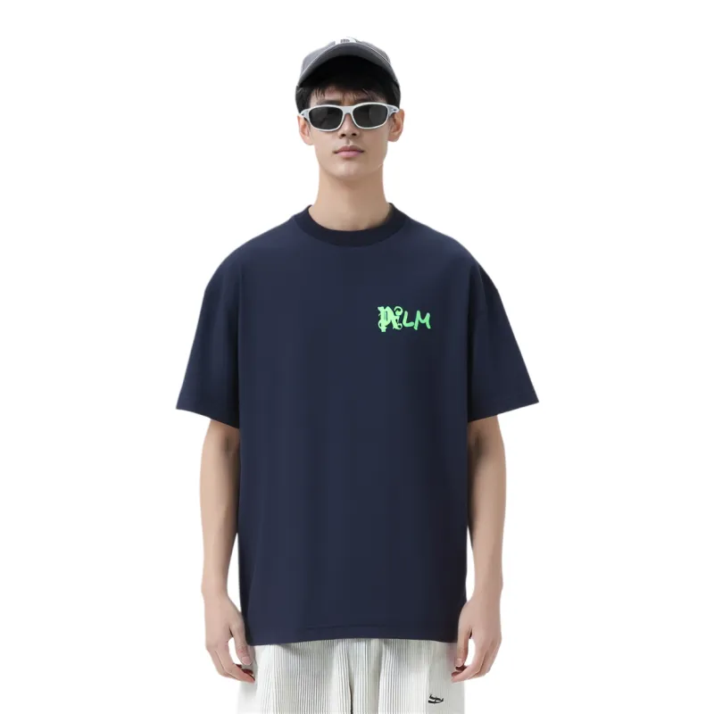 PALM ANGELS Logo print Cotton T shirt-1