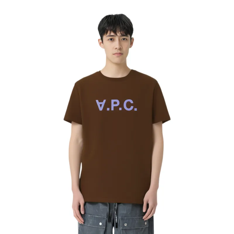 A.P.C Vpc Flocked Cotton T shirt-2